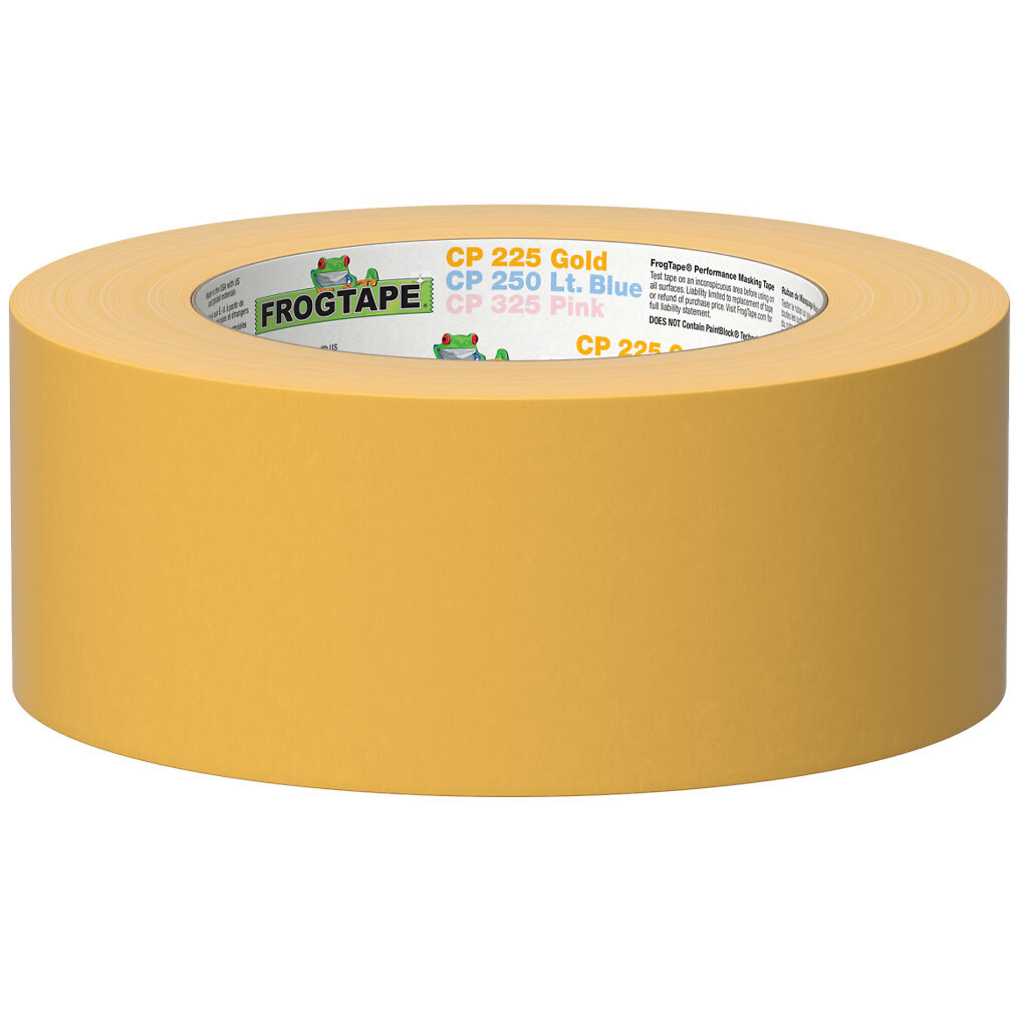 Shurtape Technologies FrogTape CP 225 Performance Masking Tape — Gold, 24mm x 55m, Medium-High Adhesion, Single Roll, Model# SHT105320